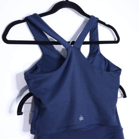 ALO Airbrush Real Bra Tank and High-Waist 7/8 Bootcut Legging Yoga Set Women's S - Picture 8 of 13